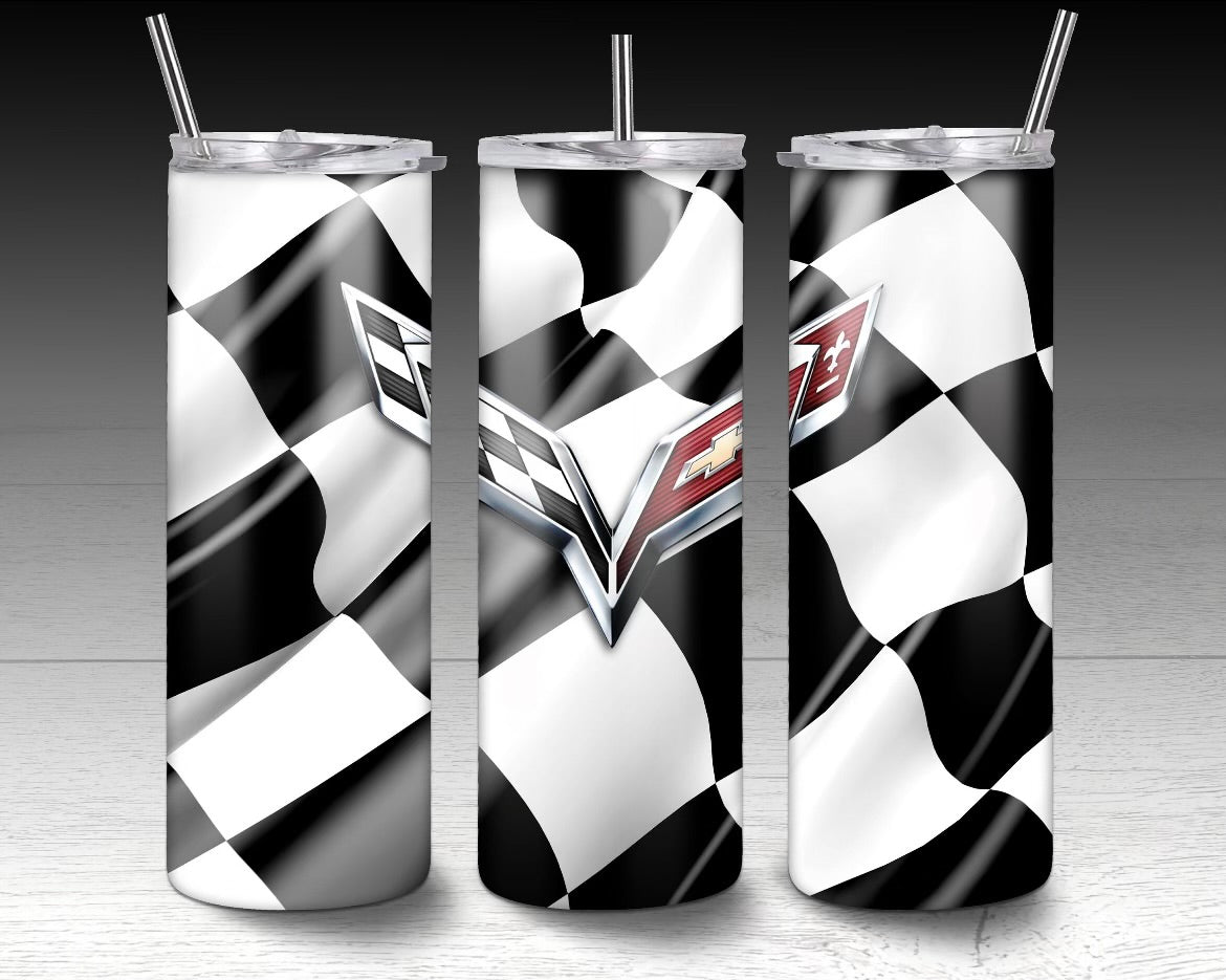 Checkered Flag Corvette