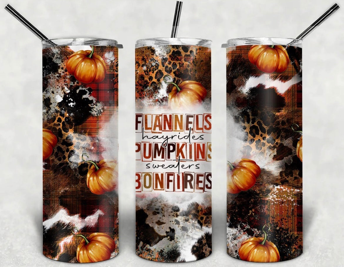 Flannels Pumpkins Bonfires