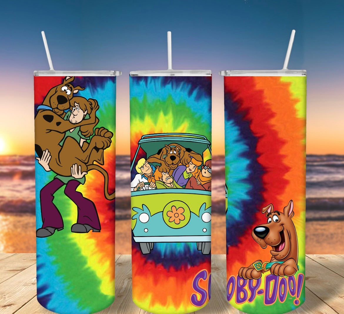 Scooby Doo Rainbow Tie Dye