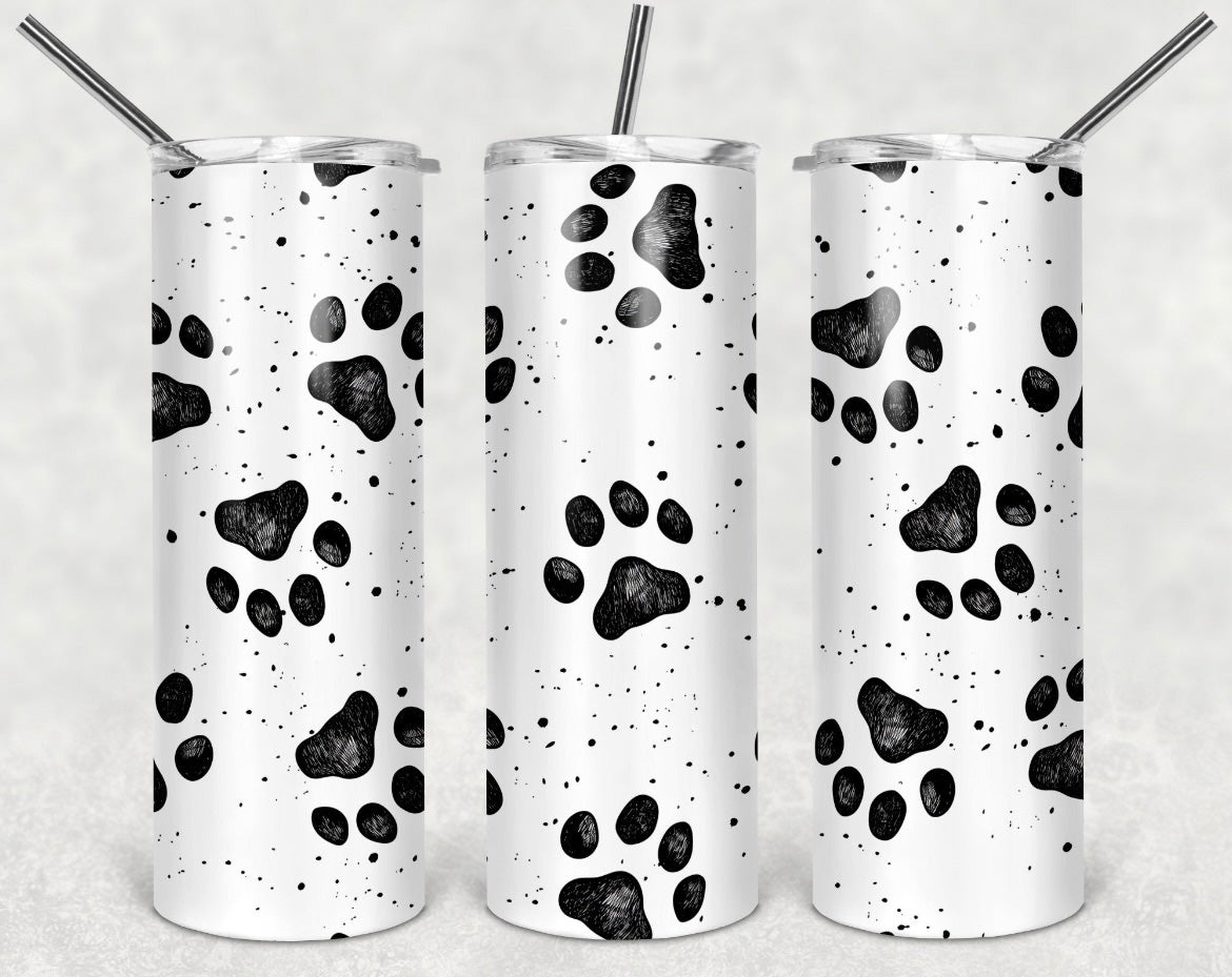 Pawprints B&W